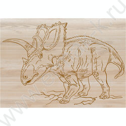 Набор д/творчества Выжигание.Доски для выжигания 2 шт "Трицератопс и Тираннозавр" серия "Динозав | Фото 4