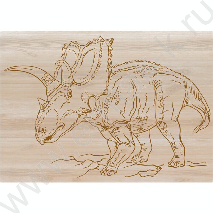 Набор д/творчества Выжигание.Доски для выжигания 2 шт "Трицератопс и Тираннозавр" серия "Динозав | Фото 4