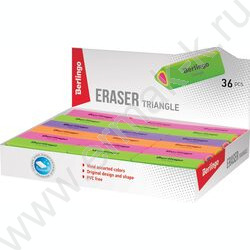 Ластик треугольный "Triangle" /44*15*15мм, термопластичная резина /ассорти     | Фото 7