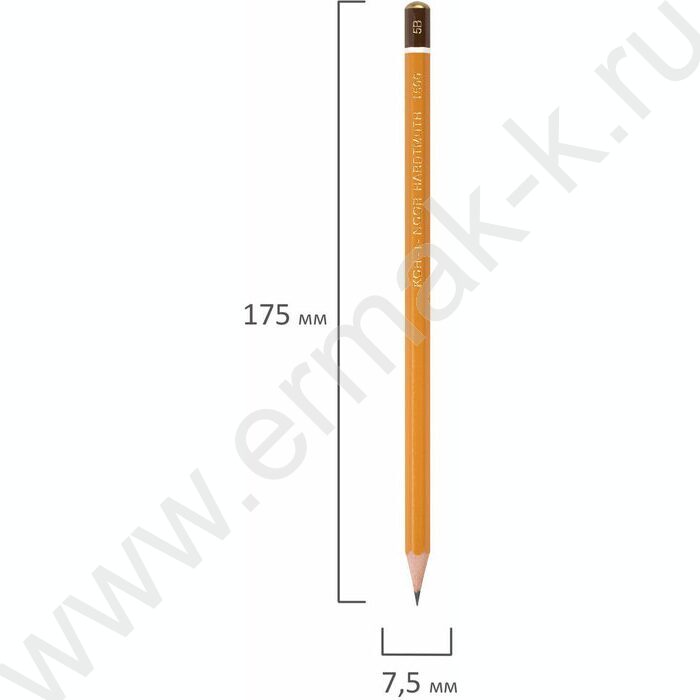 Карандаш ч/гр 5В (KIN 1500) | Фото 5
