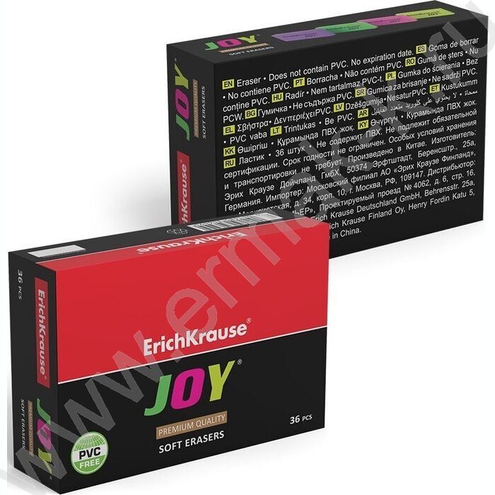 Ластик цветной прямоугольный "JOY® Neon" | Фото 4