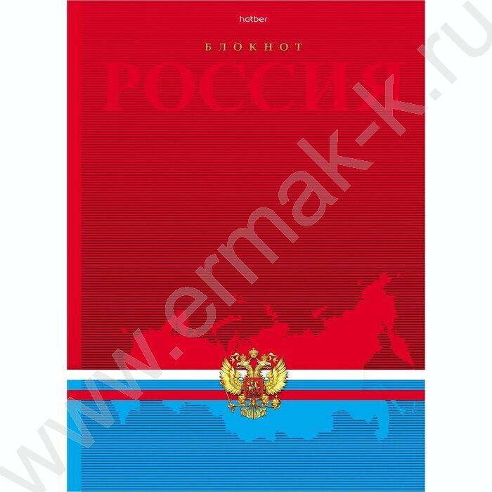 Бизнес-блокнот  80л А4 5-цв.блок "Россия" | Фото 1