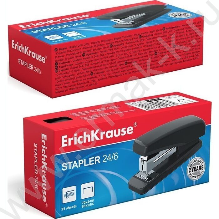 Степлер №24/6  25л пластик Speed Clip Classic /чёрный | Фото 2