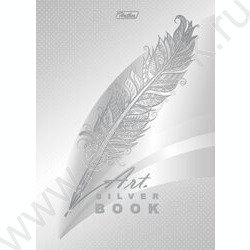 Бизнес-блокнот  80л А4 5-цв.блок/тв.обл/3D фольга "Silver book" | Фото 1