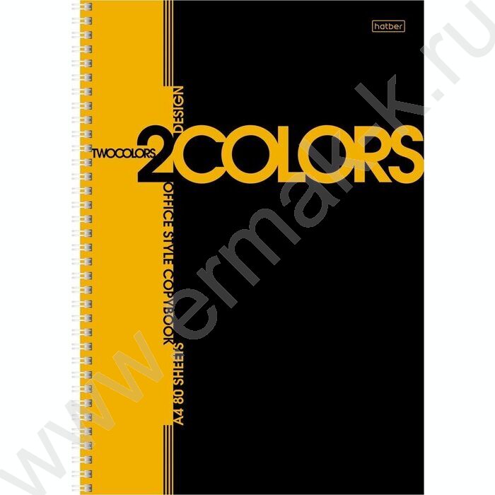 Тетрадь  80л А4 клетка/спираль "2COLORS" | Фото 2