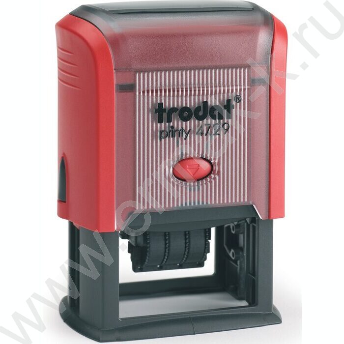 Датер самонаборный автомат свободным текст.полем 50*30мм,пластик/2-цв | Фото 1