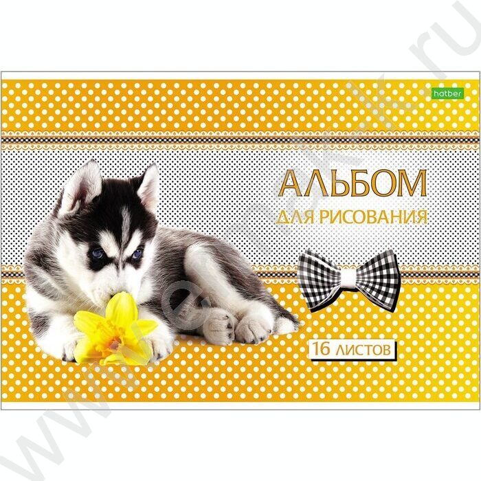 Альбом д/рисования 16л "Щенки" 5видов | Фото 1