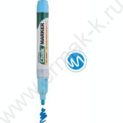Маркер-жидкий мел /голубой/ 3мм круг "Chalk Marker" | Фото 2