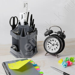 Подставка д/каранд. и ручек Maxi Desk вращающийся /серый | Фото 4