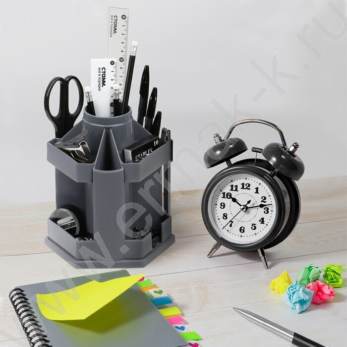 Подставка д/каранд. и ручек Maxi Desk вращающийся /серый | Фото 4