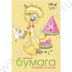 Бумага цв. двухсторонняя А4 10л/20цв Мультики | Фото 3