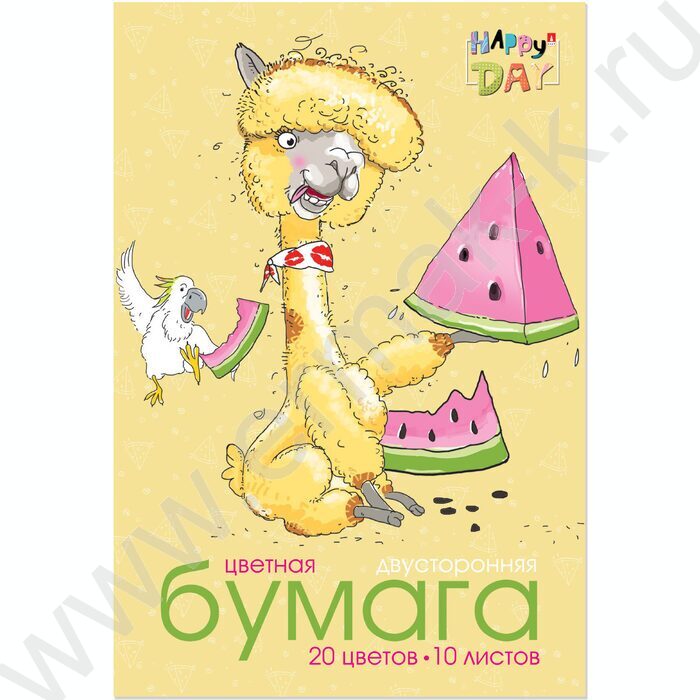 Бумага цв. двухсторонняя А4 10л/20цв Мультики | Фото 3