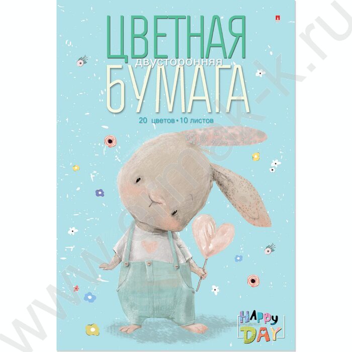 Бумага цв. двухсторонняя А4 10л/20цв Мультики | Фото 4