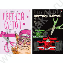 Картон цв. А4 10л/10цв Мультики | Фото 1