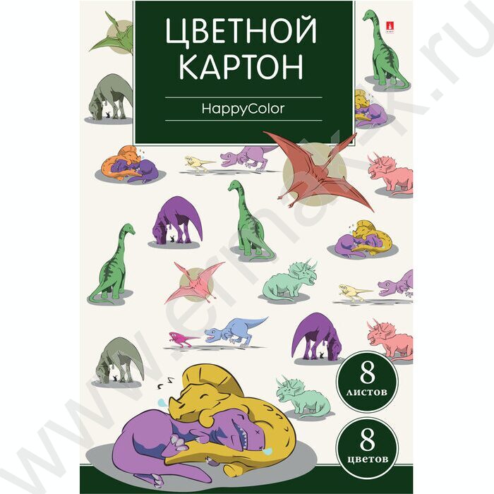 Картон цв. А4  8л/8цв Мультики | Фото 2