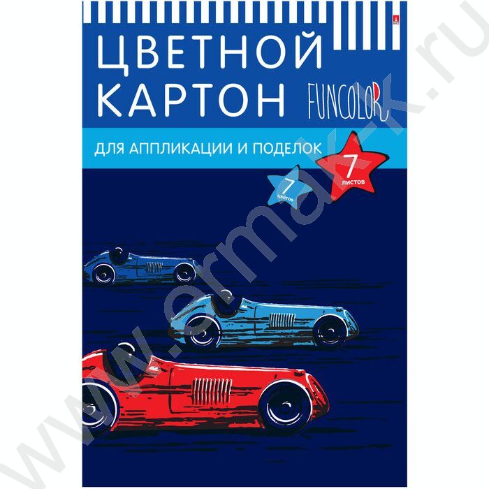 Картон цв. А4  7л/7цв Мультики | Фото 3