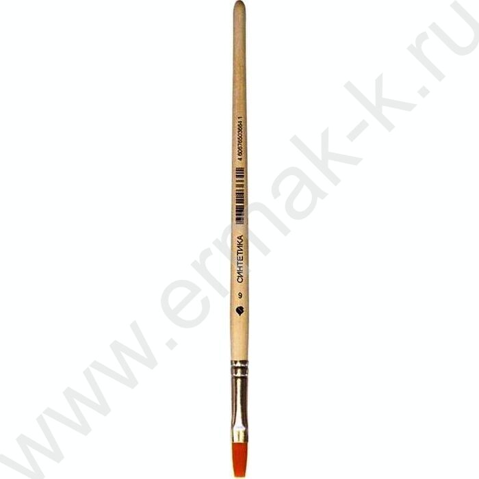 Кисть  синтетика № 6 плоская | Фото 1