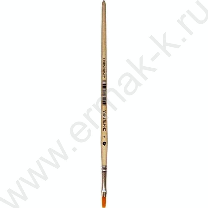 Кисть  синтетика № 4 плоская | Фото 1