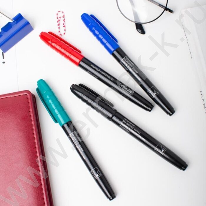 Маркер перм. /красный/ 1,5-3мм круг | Фото 7