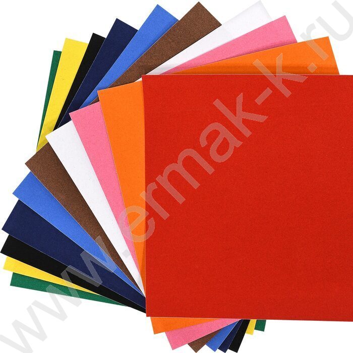 Бумага бархатная 170*180мм 10л/10цв | Фото 3