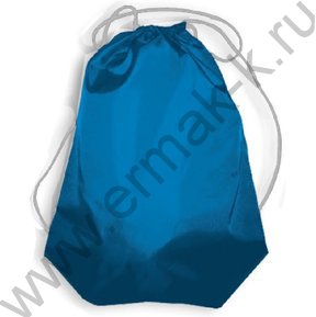 Сумка д/обуви 420*340 серебристый шнурок "Синяя"  