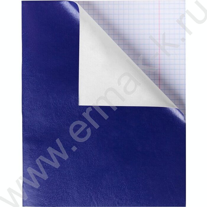 Тетрадь  96л клетка "Бум/винил" синий | Фото 1