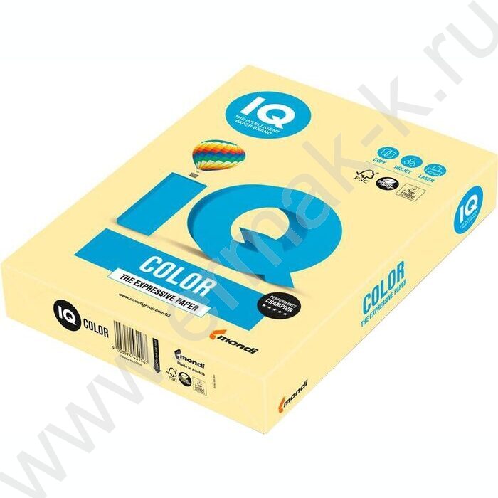 Бумага А3  80г/мкв 500л "IQ pale" желтый | Фото 1