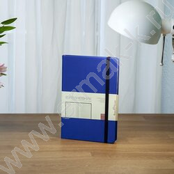 Ежедневник н/дат А5 160л Megapolis Velvet синий /резинка/тонир.блок/ляссе/конверт/ | Фото 6