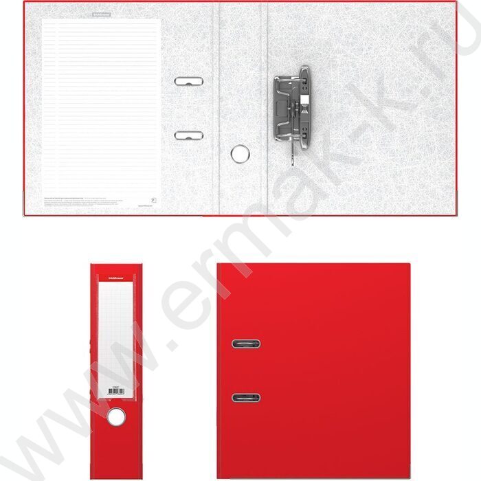 Файл 70мм Бизнес разборный красный с карманом | Фото 2