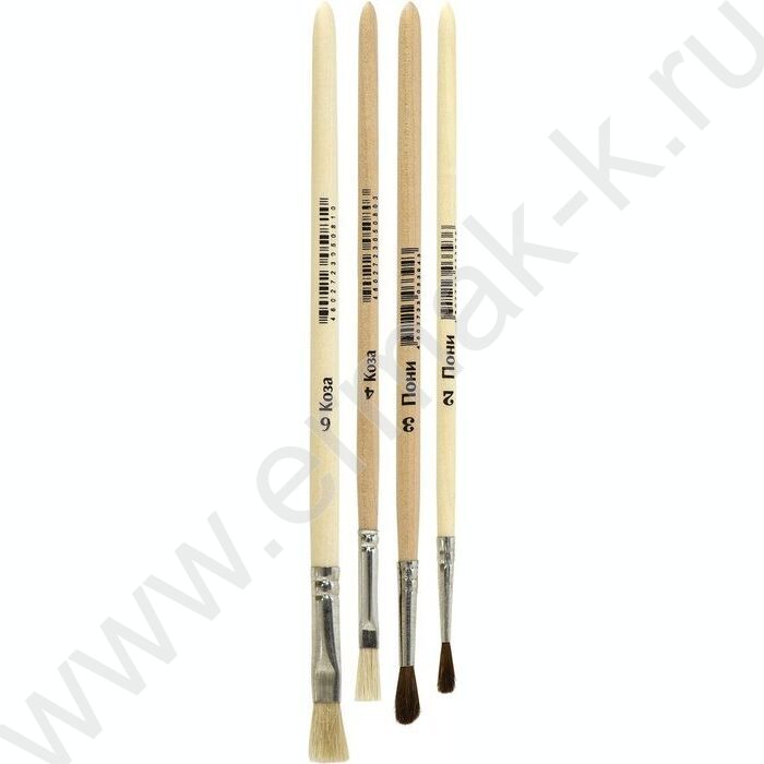 Кисть набор  4шт /пони,коза/ европодвес | Фото 2