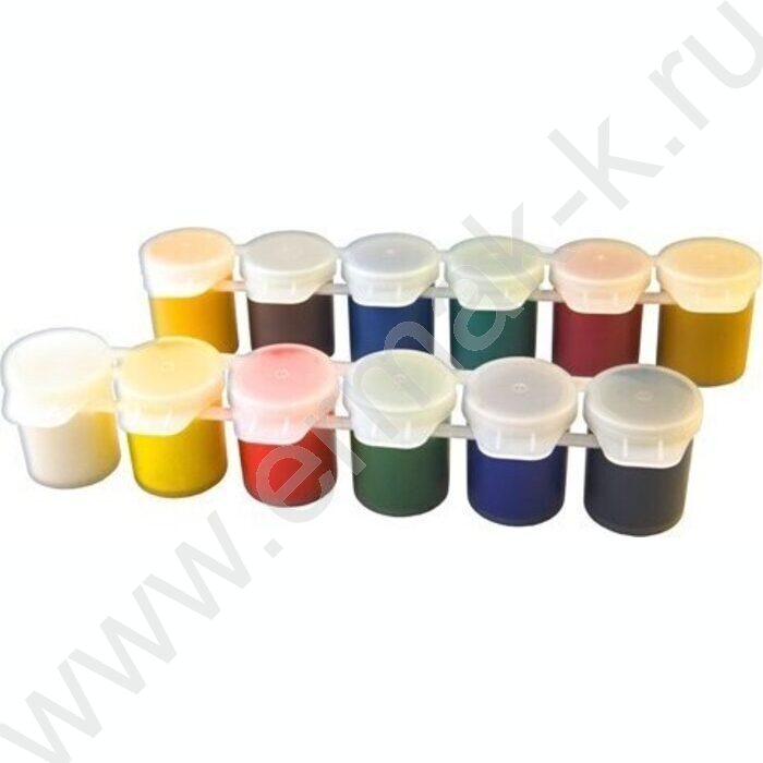 Гуашь  12цв 15мл "ZOO" /(блок-тара), карт.кор. | Фото 2