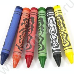 Мелки восковые  6цв Каляка-Маляка /толстые/ европодвес | Фото 2