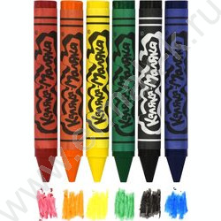 Мелки восковые  6цв Каляка-Маляка /толстые/ европодвес | Фото 3