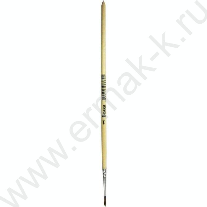 Кисть  белка сосновка № 1 круглая художественная | Фото 1