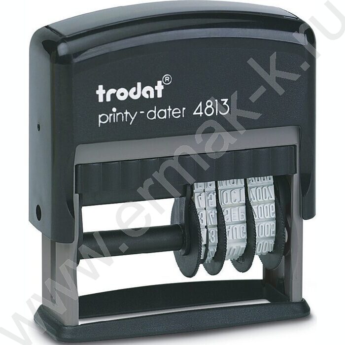 Датер самонаборный автомат свободным текст.полем 26*19мм,пластик | Фото 1