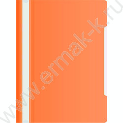 Скоросшиватель пл оранжевый прозрач.верх.лист | Фото 1