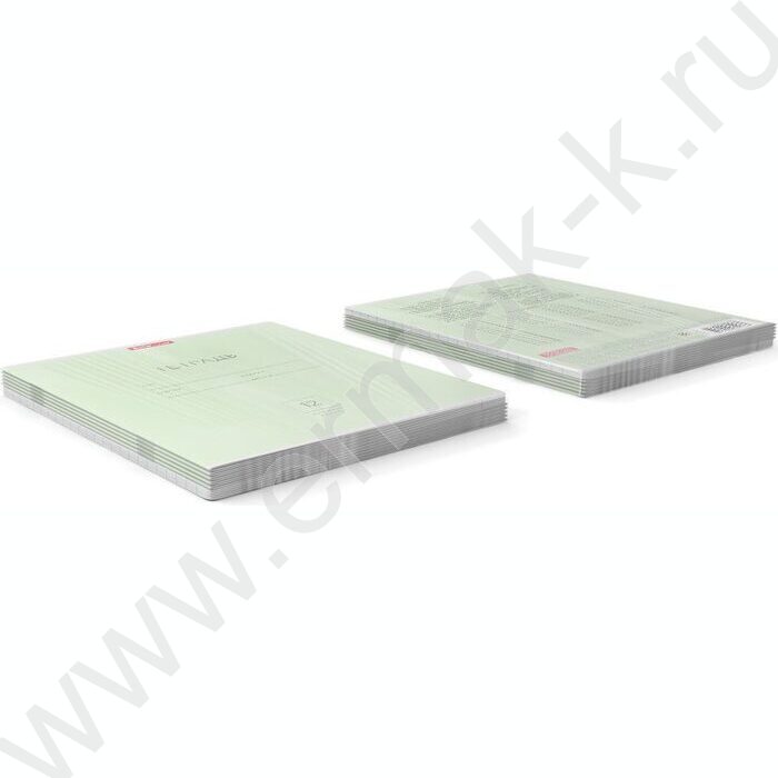 Тетрадь  12л клетка крупная "Классика" зеленый | Фото 3