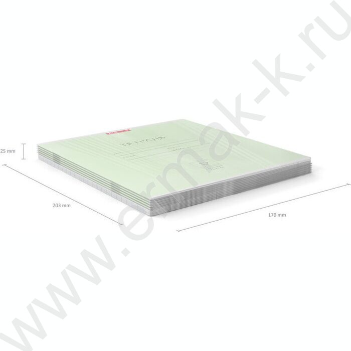 Тетрадь  12л клетка крупная "Классика" зеленый | Фото 5