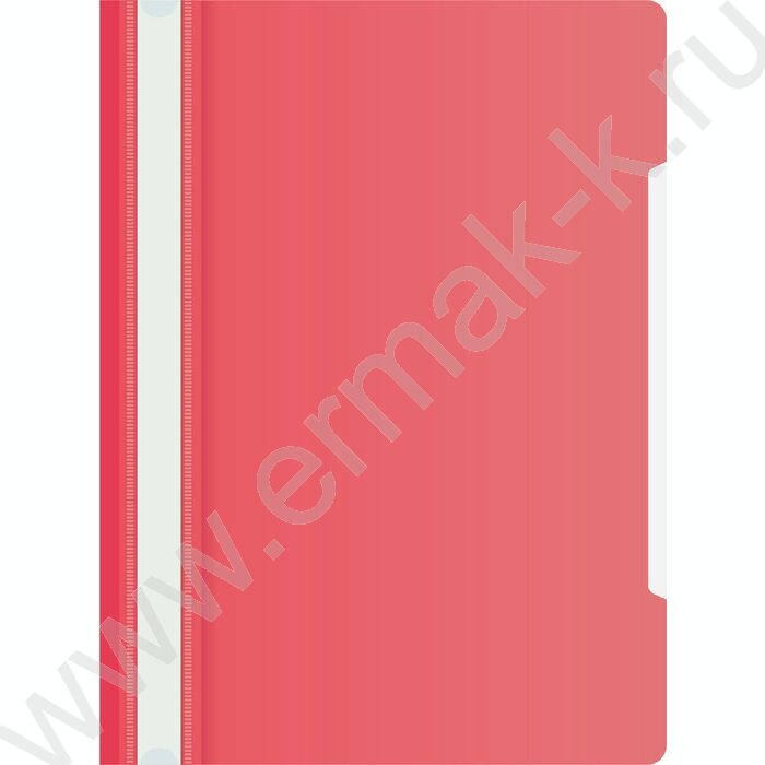 Скоросшиватель пл малиновый прозрач.верх.лист | Фото 1