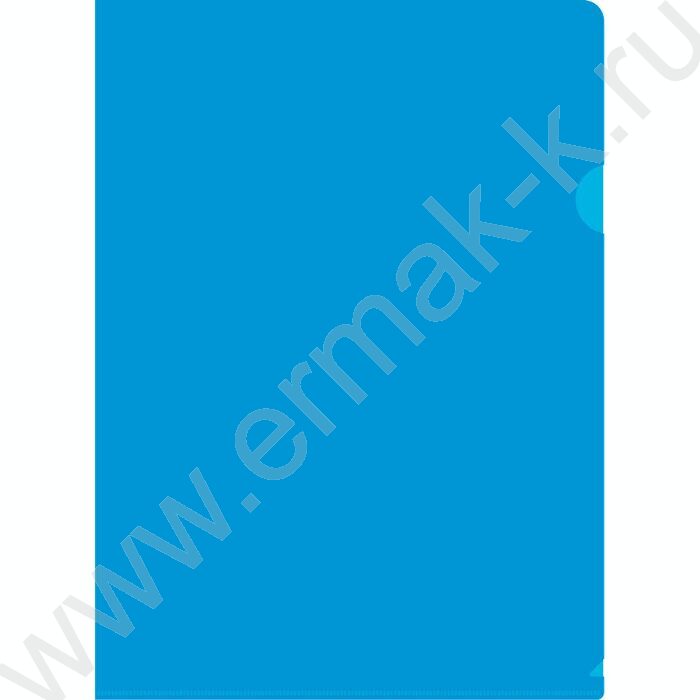 Папка уголок А4 синий 0,18мм | Фото 1