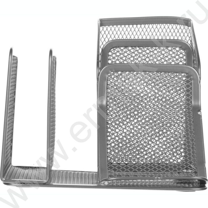 Подставка д/каранд. и ручек сетчатый (метал) серебро 4секции 145*130*128 | Фото 2