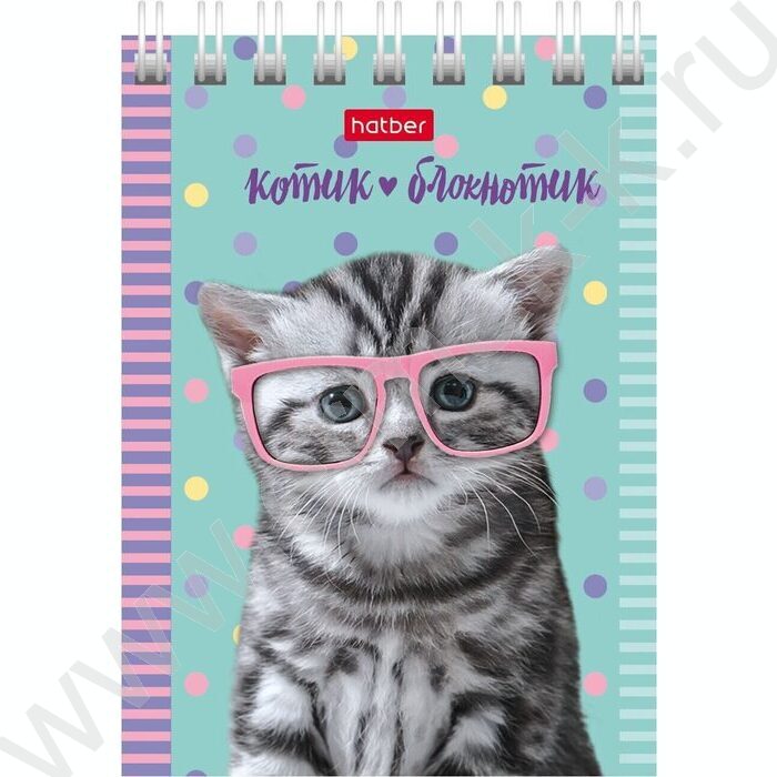 Блокнот  40л А7 спираль "Котята" | Фото 3
