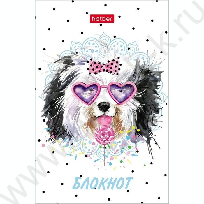 Блокнот  48л А7 3-х цв.блок "Модные мордочки" | Фото 4