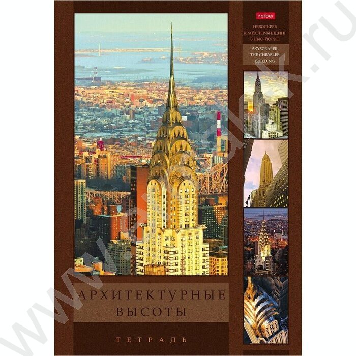 Тетрадь  96л А4 клетка "Архитектурные высоты" | Фото 2