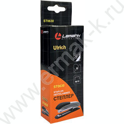 Степлер №10  12л метал Ulrich оранжевый /встроен антистеплер/ | Фото 2