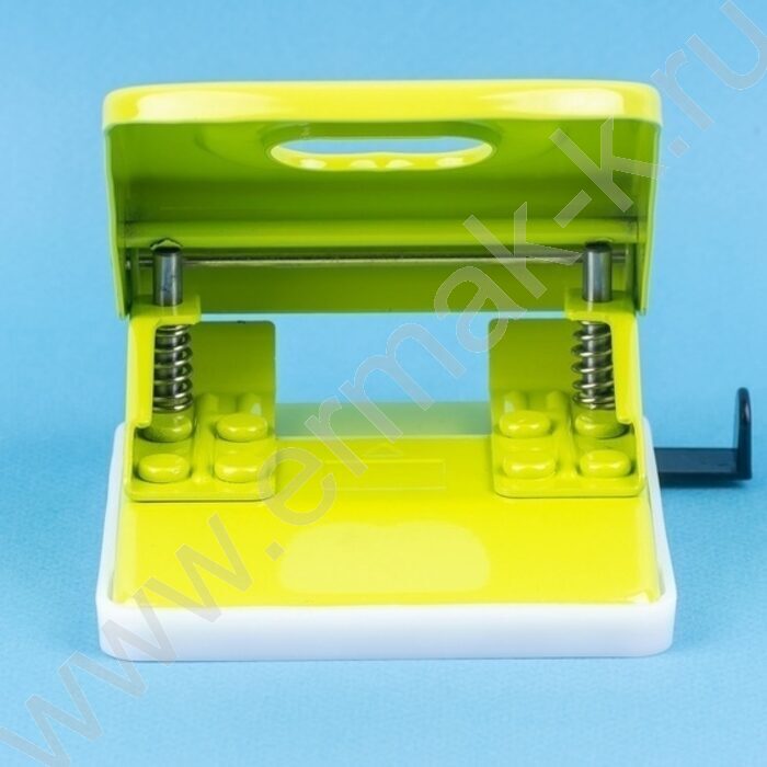 Дырокол  30л метал Mettallic /линейка/ светло-зеленый | Фото 2