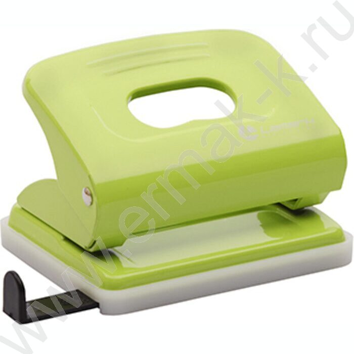 Дырокол  20л метал Mettallic /линейка/ светло-зеленый | Фото 1