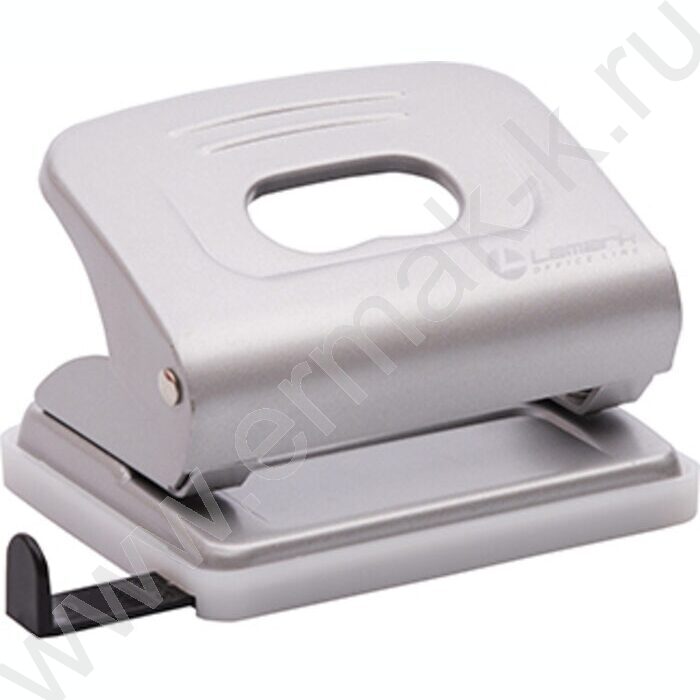 Дырокол  20л метал Mettallic /линейка/ серый | Фото 1