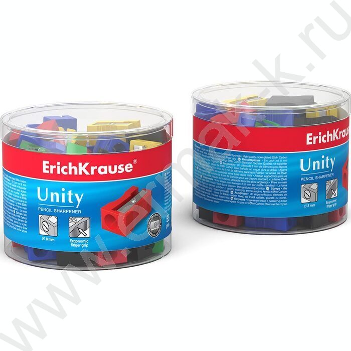 Точилка 1отв. пластик Unity ассорти | Фото 4