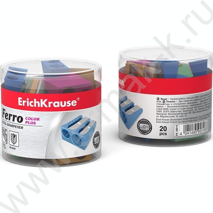 Точилка 2отв. метал Ferro Color Plus /ассорти | Фото 4